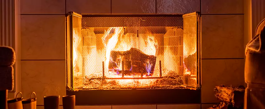 Mendota Hearth Landscape Fireplace Installation in Orland Park, Illinois