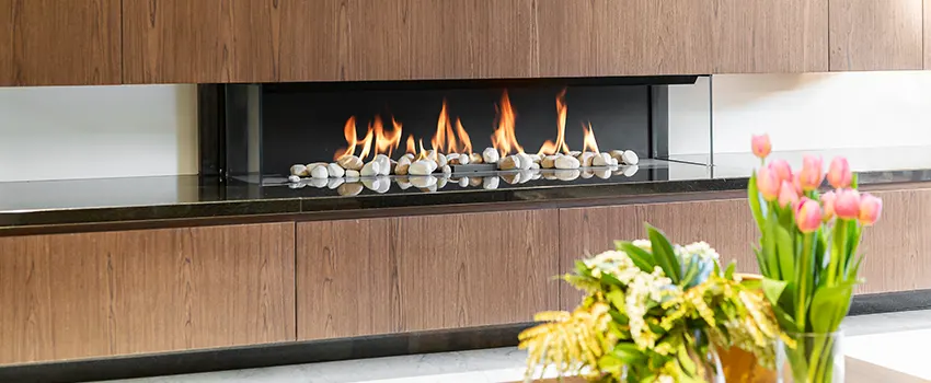 Double-height Fireplace Design Refurbishment in Orland Park, Illinois